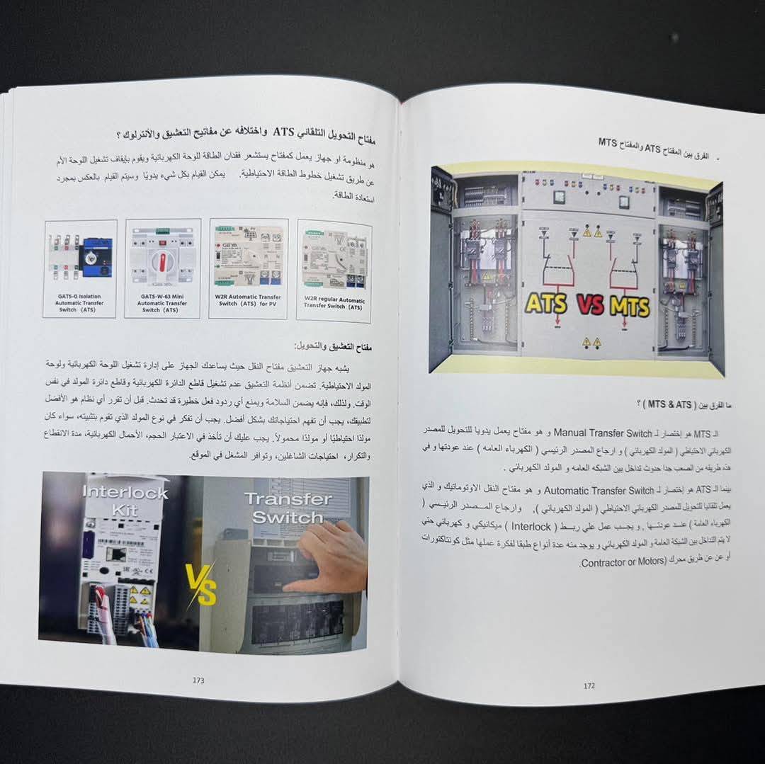                                         المختصر المفيد في تصميم و نصب لوحات التوزيع الکهربائية و التحویل الأوتوماتیکي ATS  