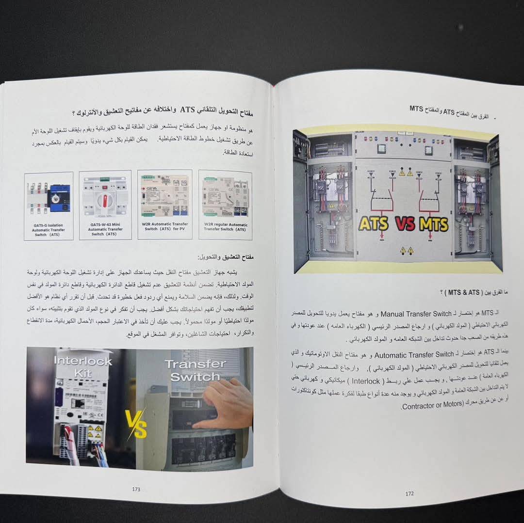                                         المختصر المفيد في تصميم و نصب لوحات التوزيع الکهربائية و التحویل الأوتوماتیکي ATS  